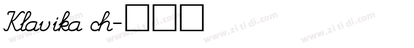 Klavika ch字体转换